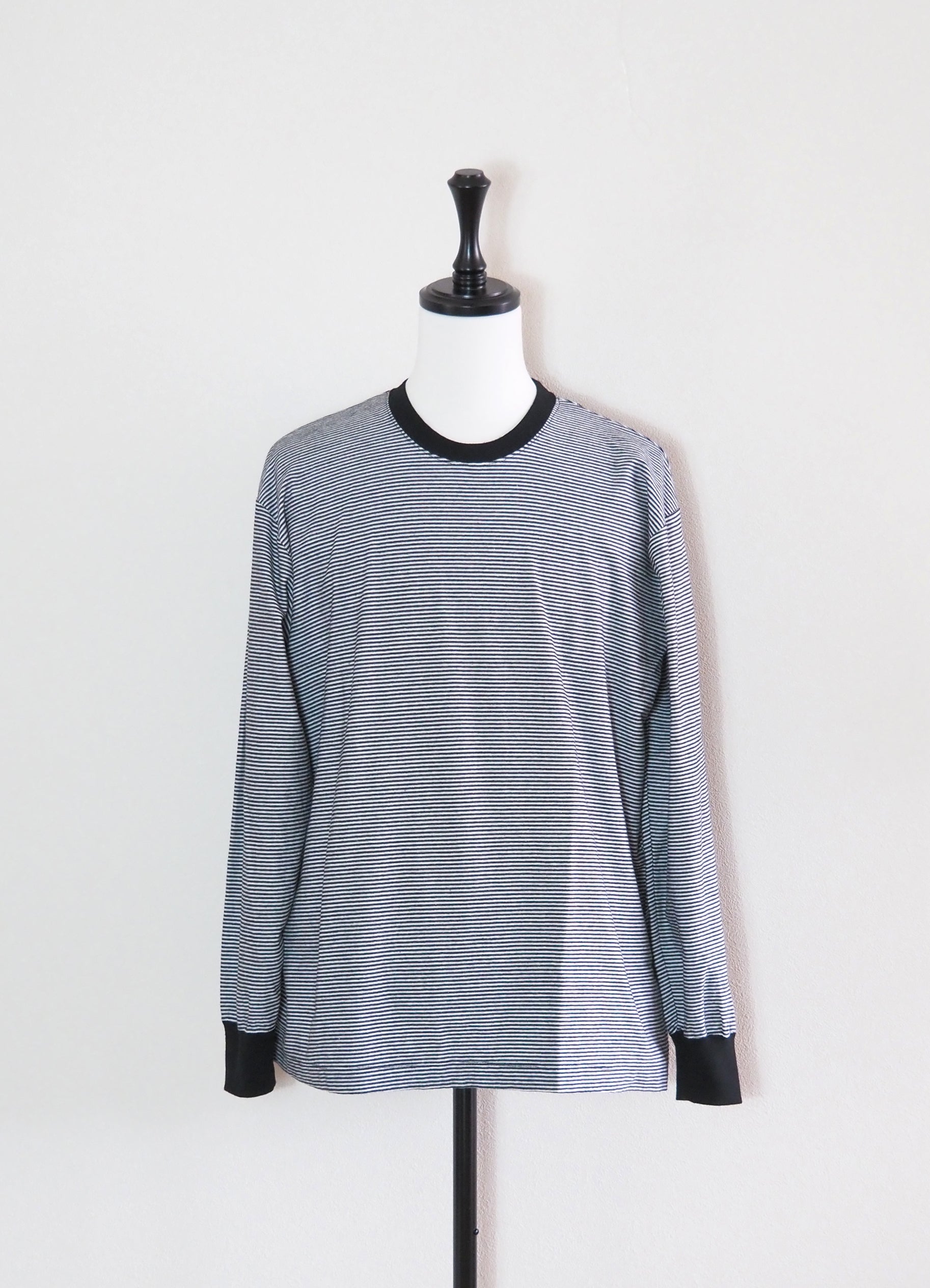 VICTOR L/S BORDER TEE <SALE>
