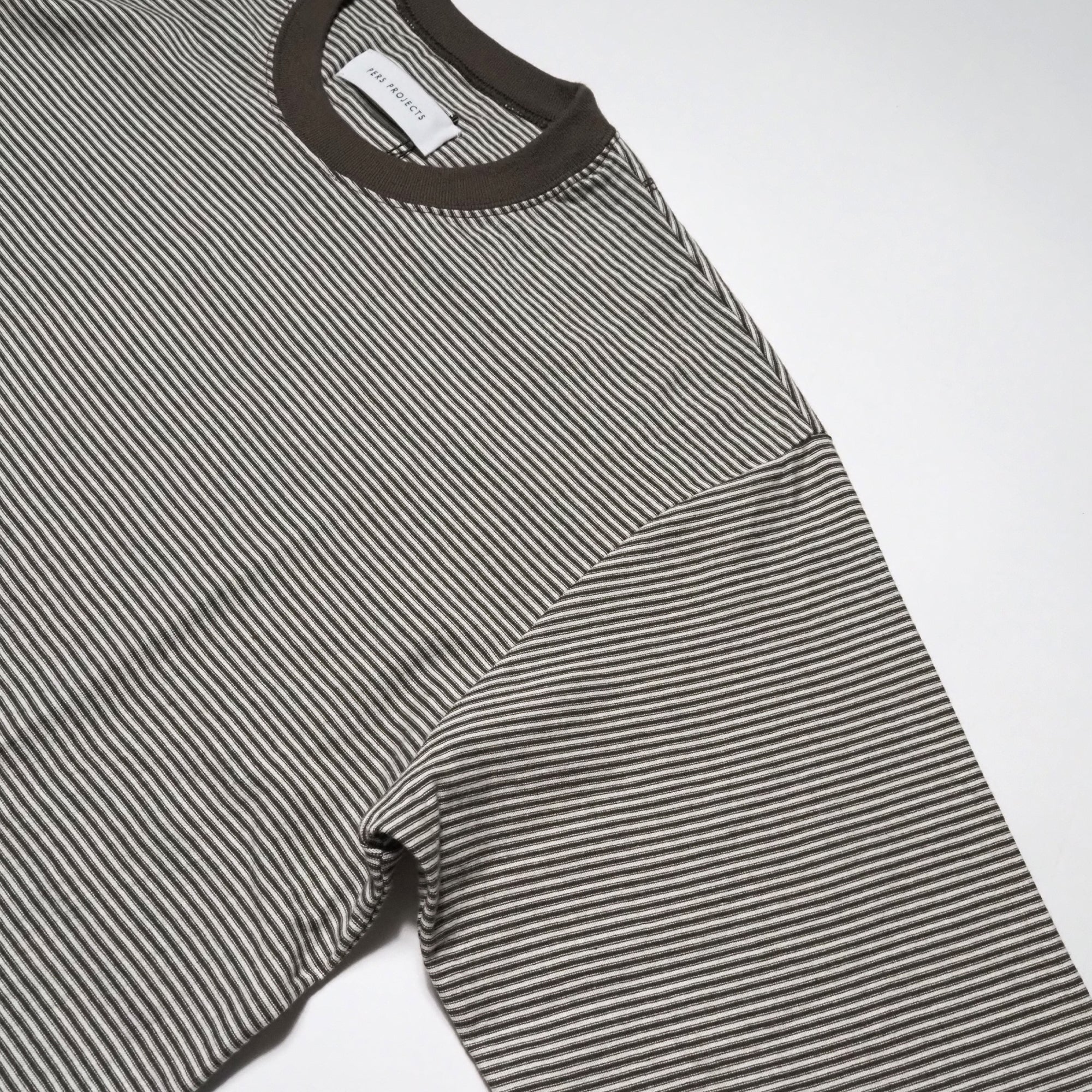 VICTOR L/S BORDER TEE <SALE>