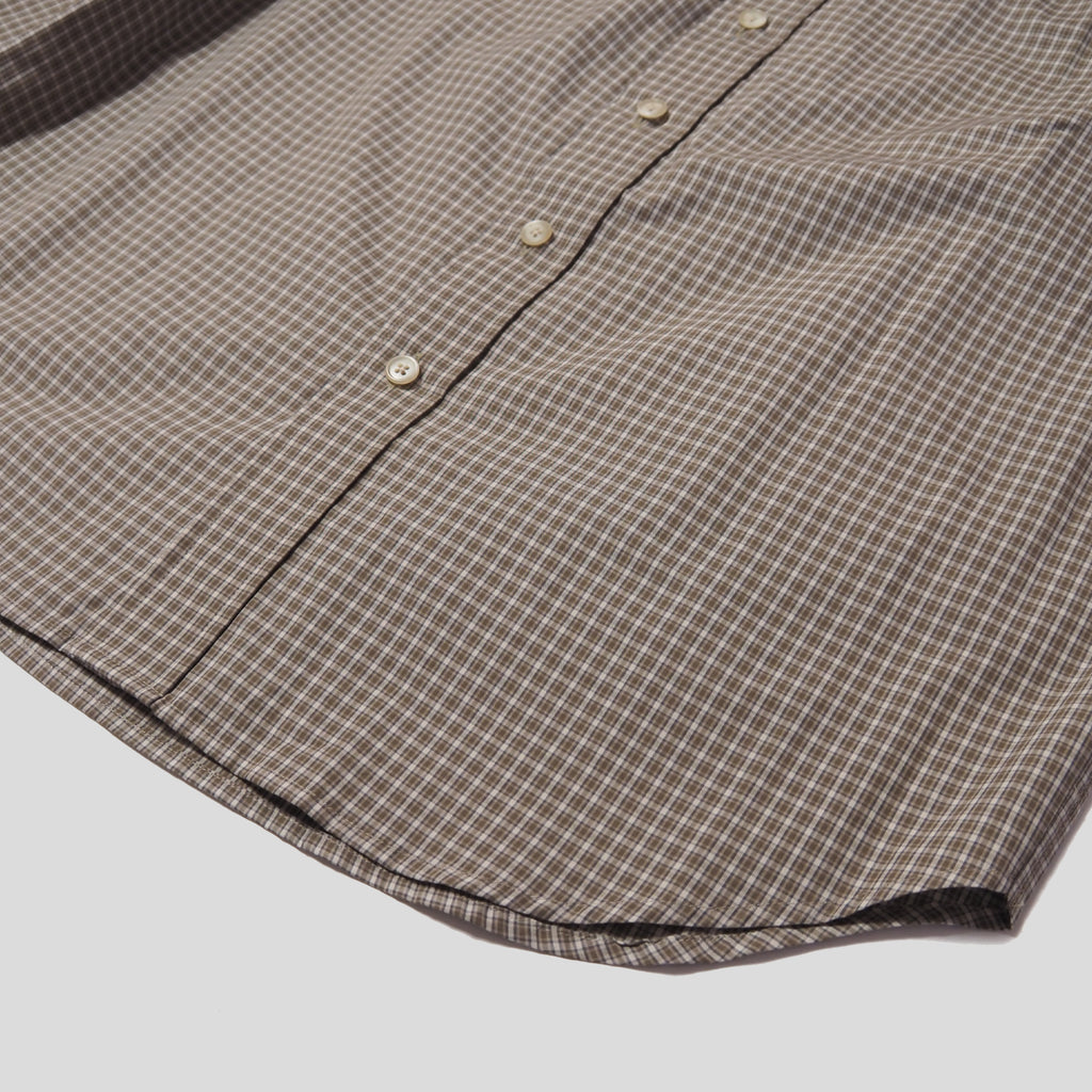 Cotton Check 3tuck shirts -BEIGE- [BET-S12003-231]