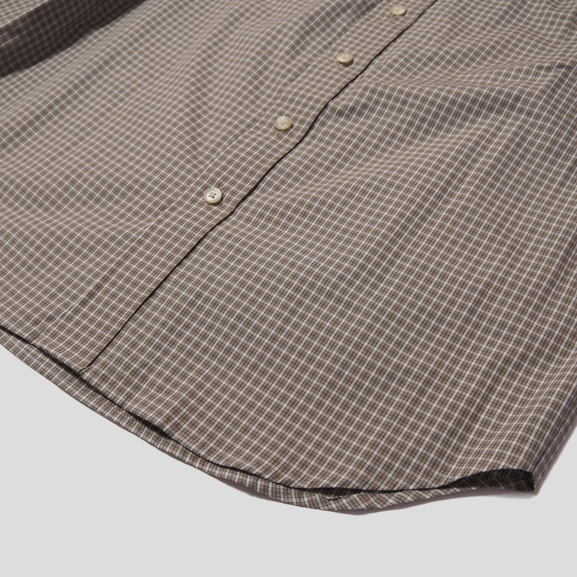 Cotton Check 3tuck shirts -BEIGE- [BET-S12003-231]