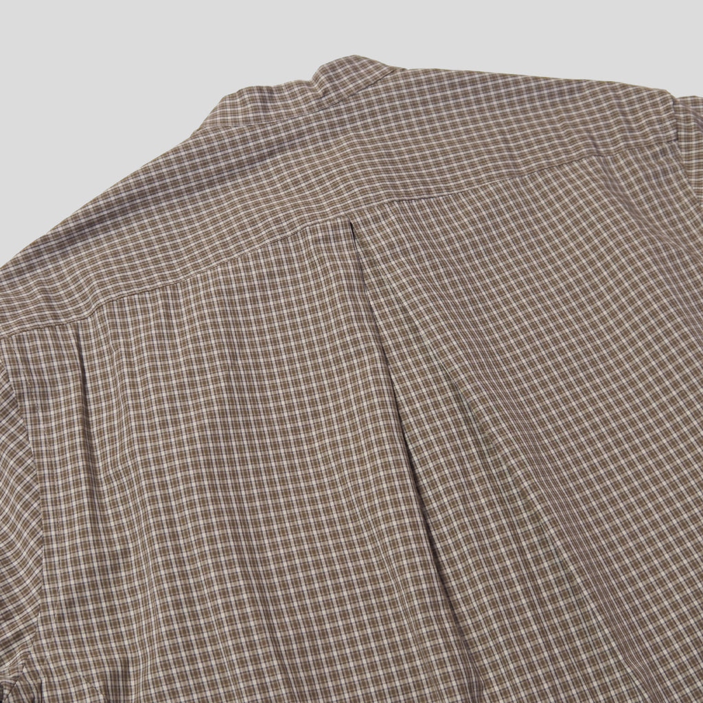 Cotton Check 3tuck shirts -BEIGE- [BET-S12003-231]